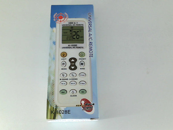 Back Light Function Universal A C Remote Color White Size 1000 In 1