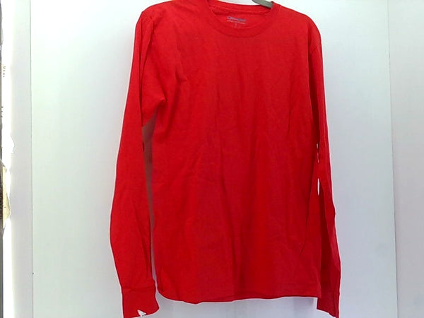 Champion Men's Small Red Long Sleeve Casual T-Shirt