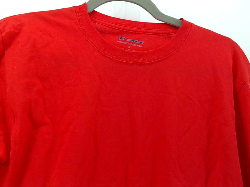 Champion Men's Small Red Long Sleeve Casual T-Shirt