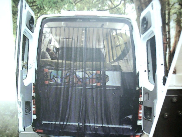 Magnetic Rear Door Van Fly Screen  Color Black Size 70x80 Inch