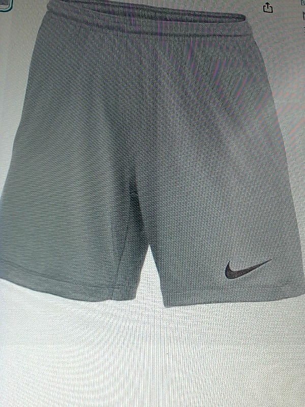 Nike Womens Soccer Dri Fit Park Relaxed Active Shorts Color Grey Size Medium