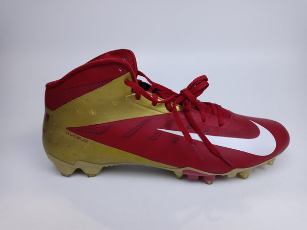 Nike Men Size 12 Color Red White Sport Cleat Vapor Pro 3 4 Td Pair of Shoes