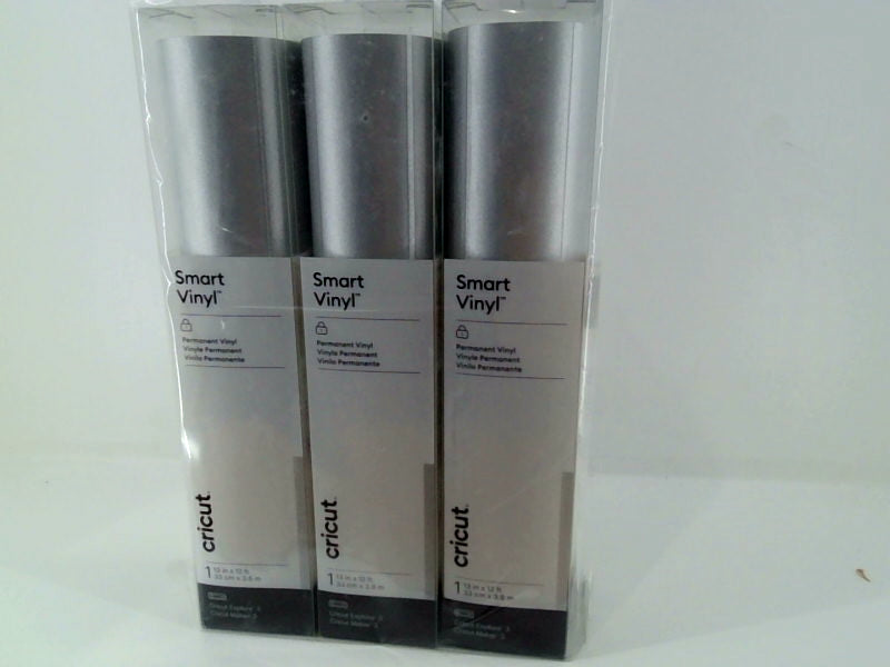 Smart Vinyl Permanent Vinyl Color Silver Size 13in X 12ft 3pack