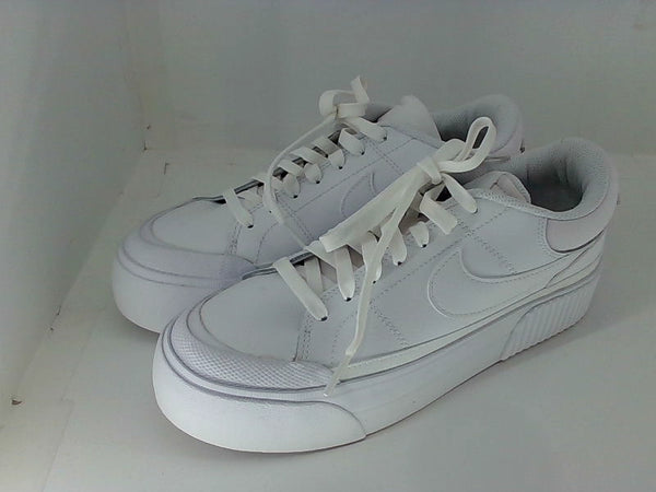Nike Womens Sneakers Low & Mid Tops Lace Up Fashion Sneakers Color White Size 7.5