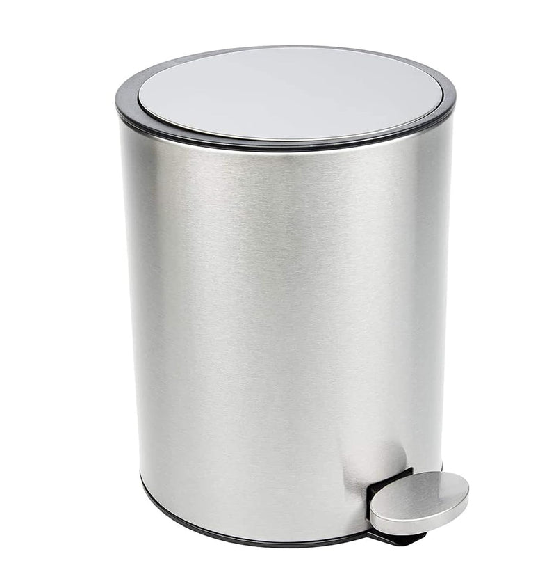 Stainless Steel Bathroom Bin 3l Small Pedal Garbage Can Lid and Inner Bucket