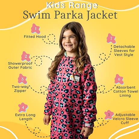 SCHMIK Unisex Swim Parka + Free Swim Bag Kids Range K16
