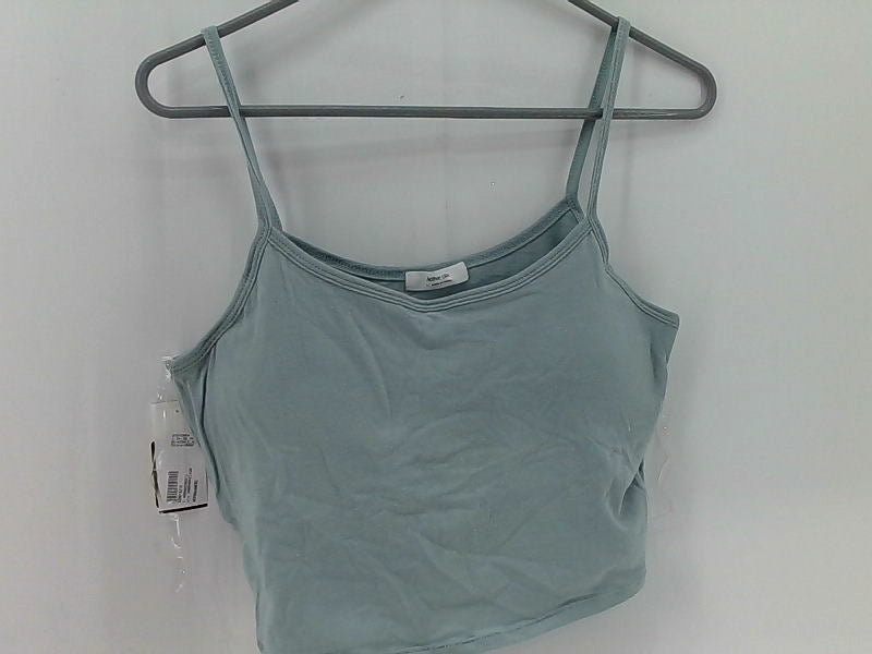 Shopper Beats Women's Light Blue Crop Top Size Large