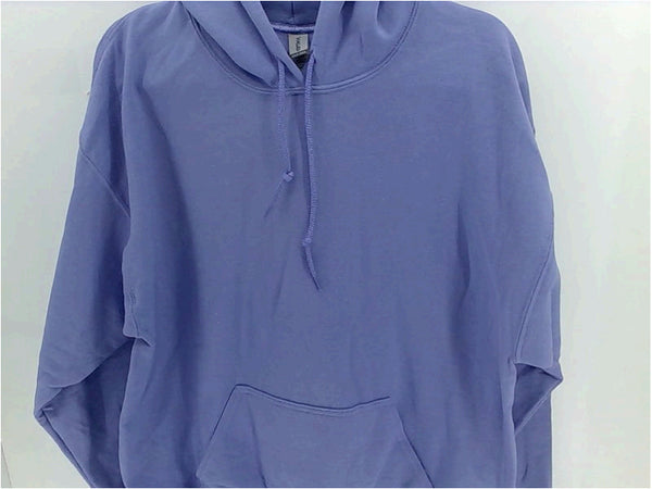Gildan Womens Sweater Loose Fit Pull on Fashion Hoodie Color Purple Size Large
