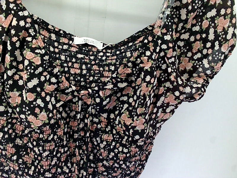 Activeusa Women's Floral Blouse Size Large