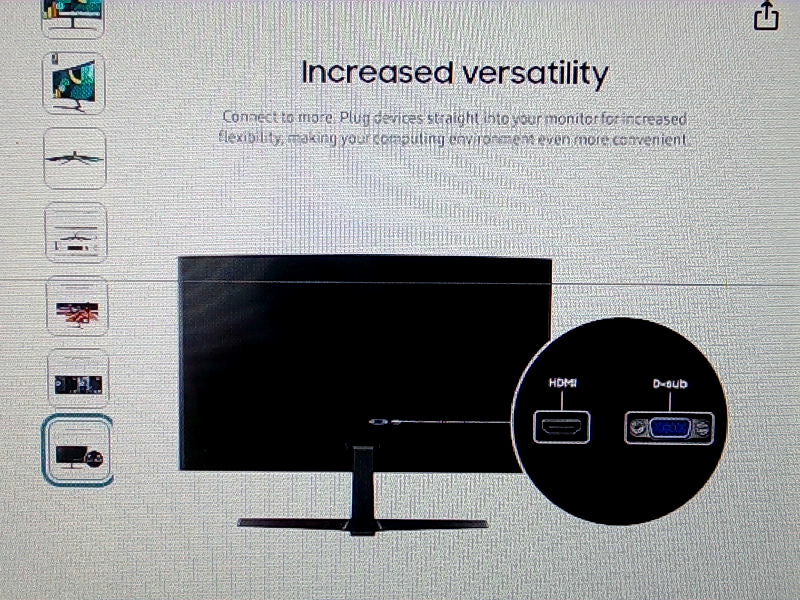 Samsung Essential Monitor S3 Curved 24-Inch Display