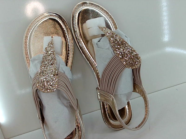 Dream Pairis Glittery Gold Sandals - Size 7