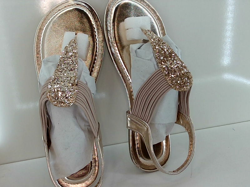 Dream Pairis Glittery Gold Sandals - Size 7