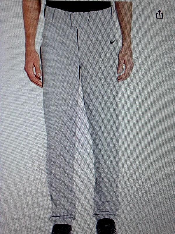 Nike Men's Vapor Grey Baseball Pants Medium