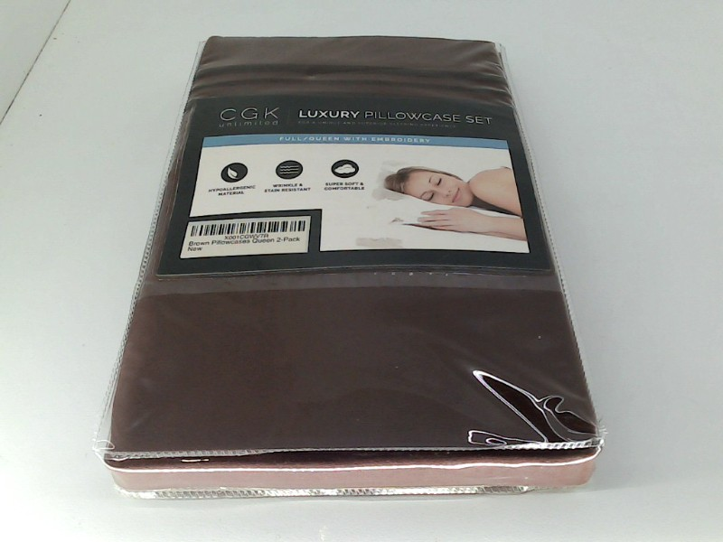 Luxury Rebel Pillowcases Color Brown Size Queen 2 Pack