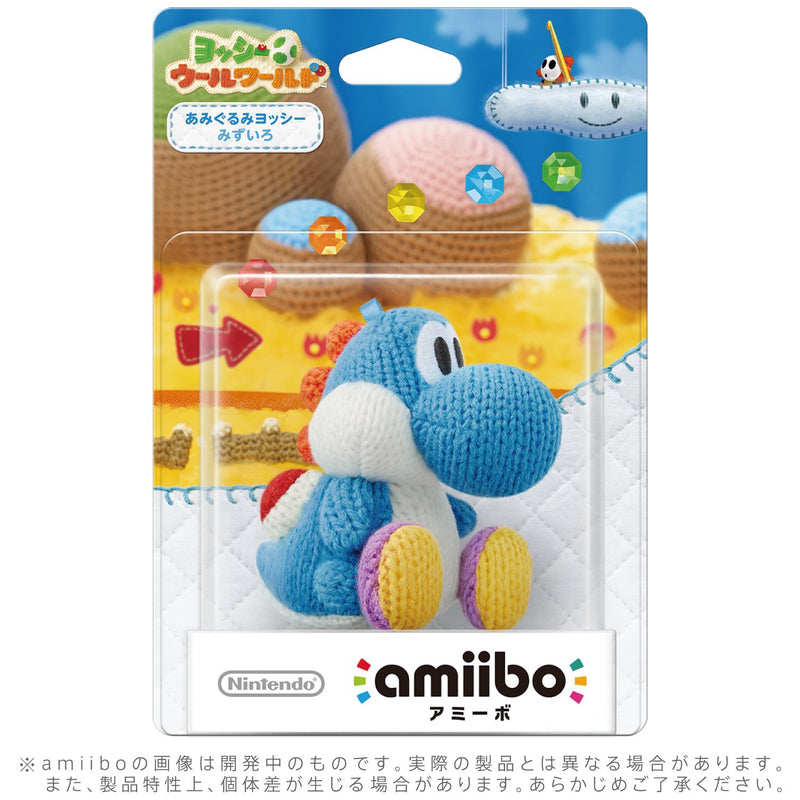 Light Blue Yarn Yoshi Amiibo Japan Import Yoshi's Woolly World Series