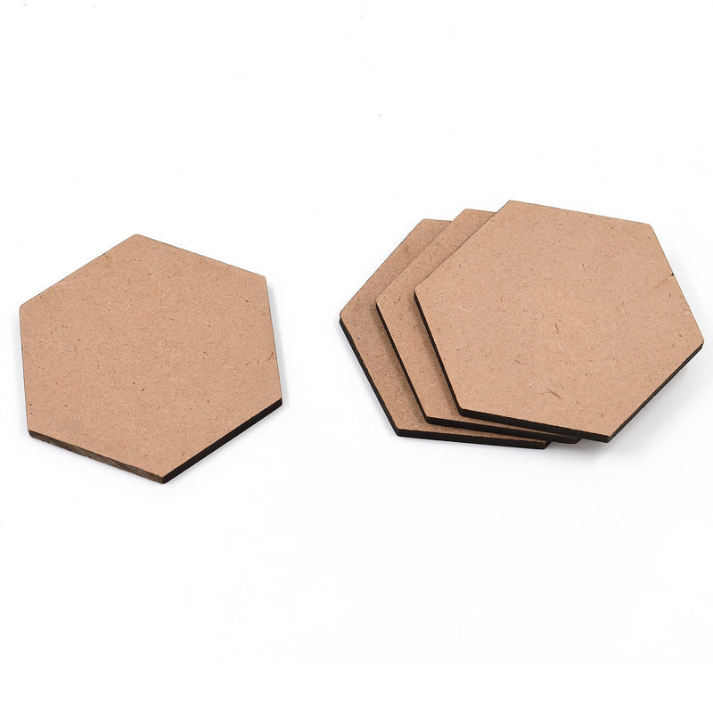 Ivei Mdf Board Diy Coasters Set Blank Wooden Shapes for Crafts