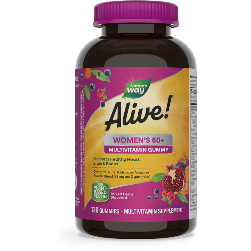 Nature's Way Alive! Women’s 50+ Daily Multivitamin Gummies - 130 Count