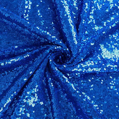 Sequin Saree Party Dress Sparkly Royal Blue