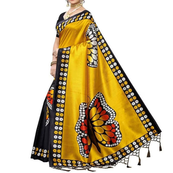 Women's Saree Art Silk Saree Fancy Saree Partywear Saree Ethnic Wear