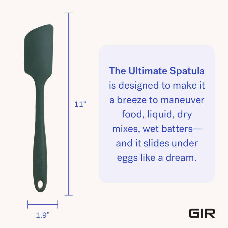 GIR Premium Silicone Spatula - Heat Resistant Non-Stick Kitchen Tool, 11 Inch