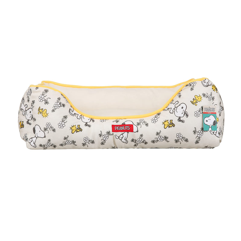 Cozy Snoopy & Woodstock Cuddler Dog Bed, Machine Washable, 24"x19"x8"