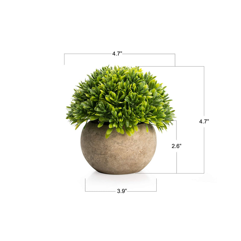 Velener Artificial Boxwood Topiary Faux Plant for Home & Office Decor