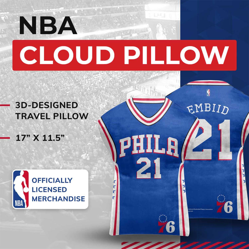 Philadelphia 76ers Jersey Cloud Pillow Bedding Accessory