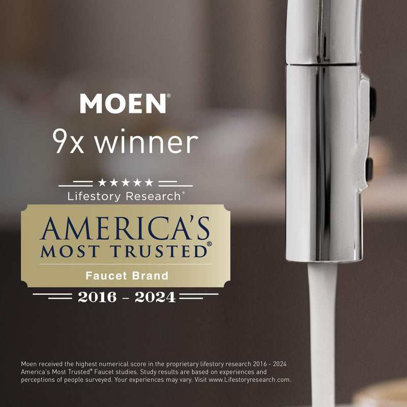 Brushed Nickel 24-Inch Bathroom Towel Bar by Moen Preston