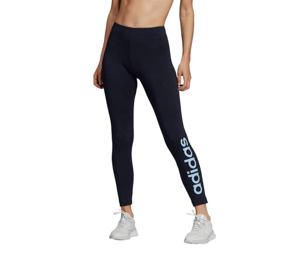 Adidas Women's Logo Tights Small Legend Ink/Glow Blue