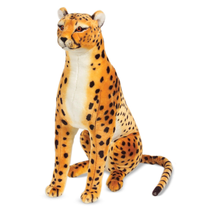 Melissa & Doug Giant Cheetah Lifelike Plush Toy Nearly 3 Feet Tall