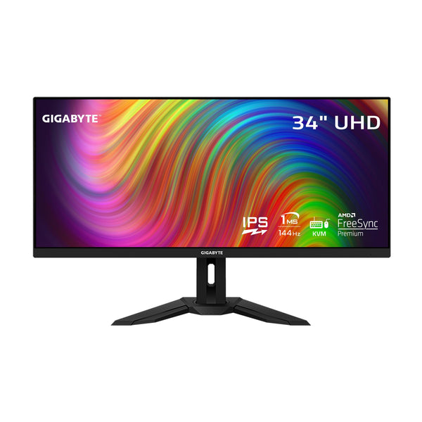 Gigabyte M34wq 34 Inch Ultrawide 144hz Gaming Monitor With Kvm Hdr Ready