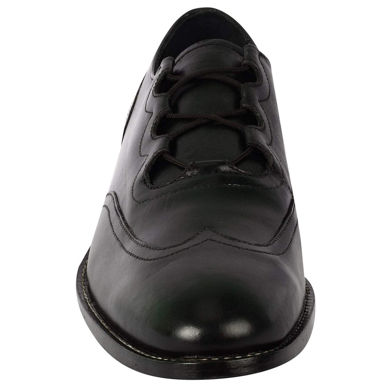 LIBERTYZENO Mens Genuine Leather Oxford Dress Shoes 1103 Black