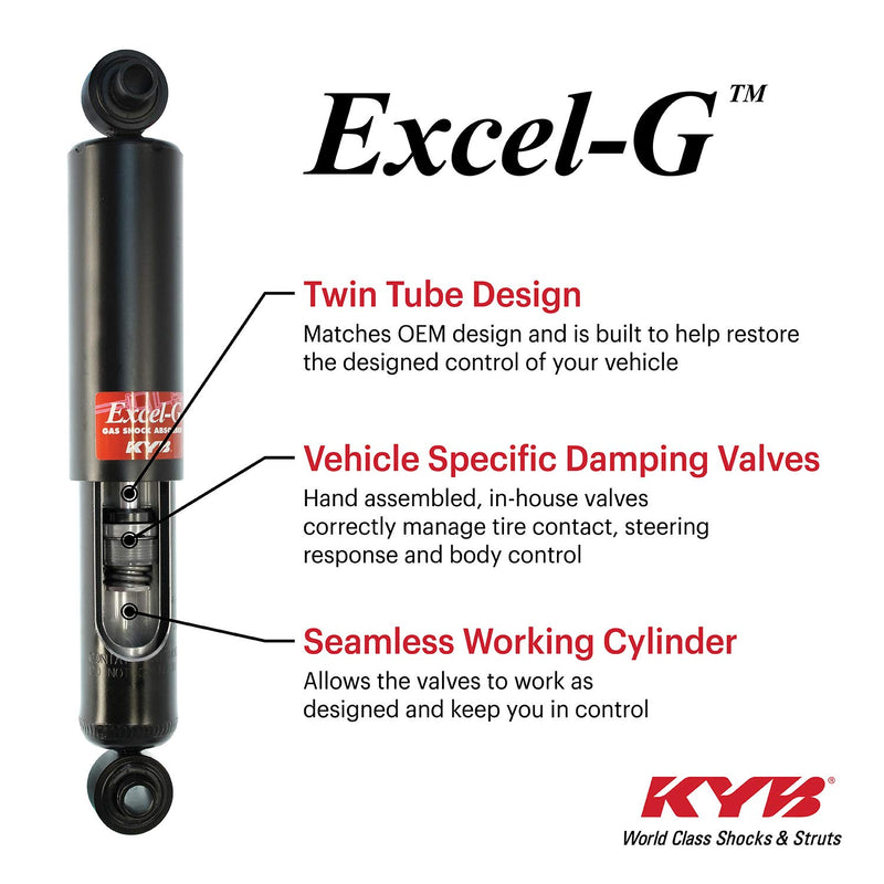 KYB Excel-G Gas Shock 343129 for GM Cars - One Size