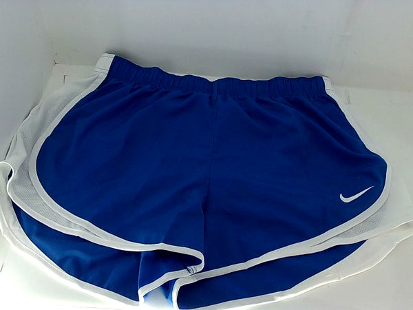 Nike Women's Dri Fit Tempo Track Shorts Large Royal Blue