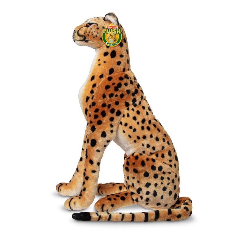 Melissa & Doug Giant Cheetah Lifelike Plush Toy Nearly 3 Feet Tall