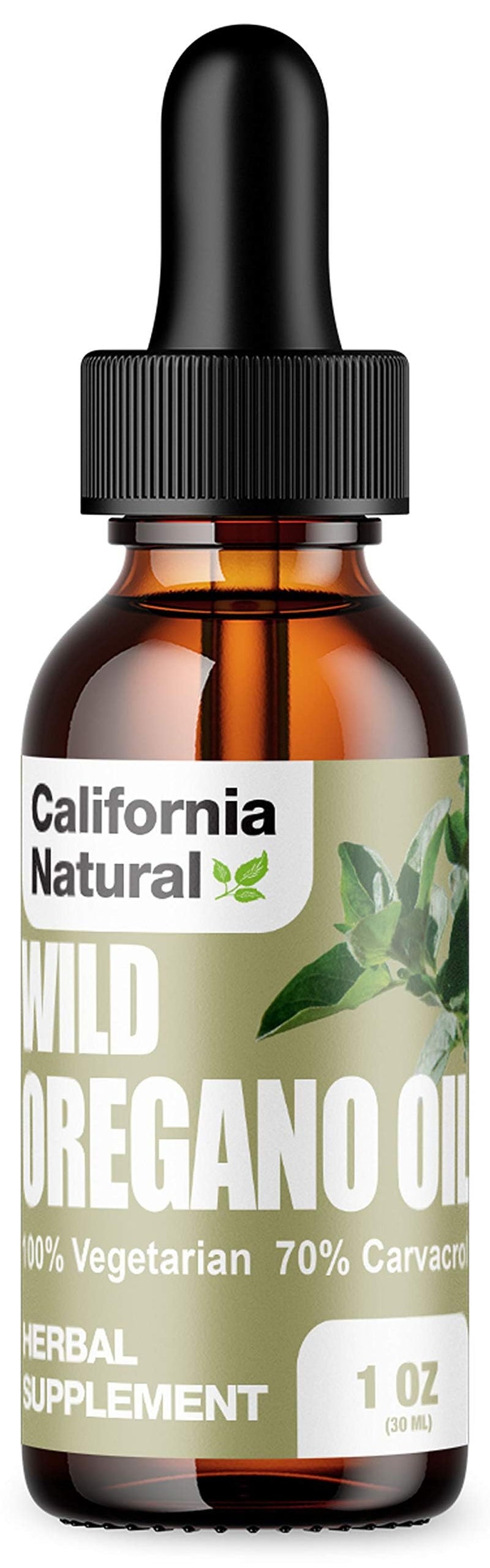 California Natural Wild Oregano Oil 1oz Immune & Digestive Support 70% Carvacrol