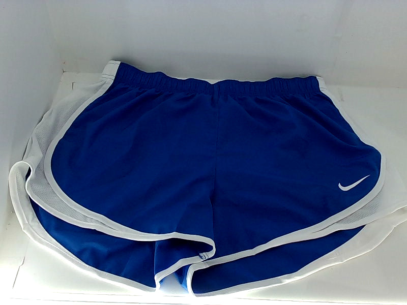 Nike Women's Dri Fit Tempo Track Shorts Large Royal Blue