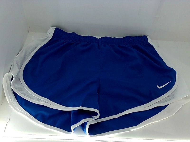 Nike Women's Dri Fit Tempo Track Shorts Large Royal Blue