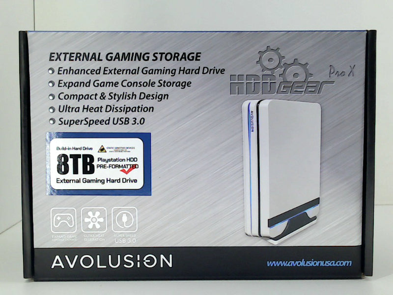 Avolusion 8TB External Gaming Storage for PS5 White