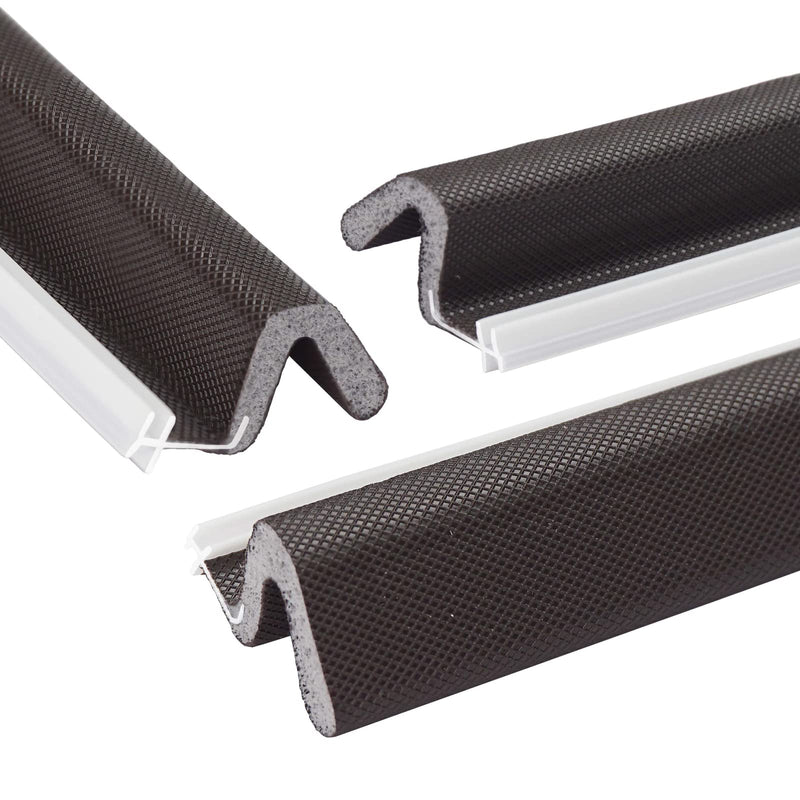 21 Ft Brown Foam Door Soundproof Weather Stripping Seal