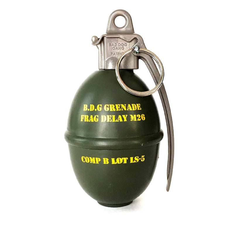 Tactical Poop Bag Holder Dispenser with Carabiner - Grenade Style, 1 Count