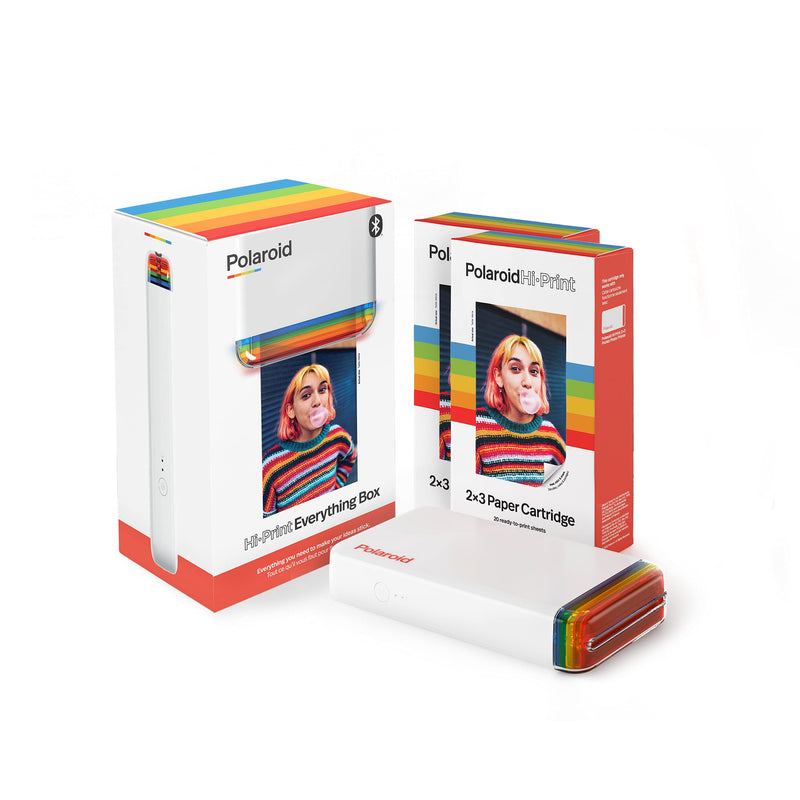 Polaroid Hi-Print Pocket Printer & 40 Sheet Paper Bundle