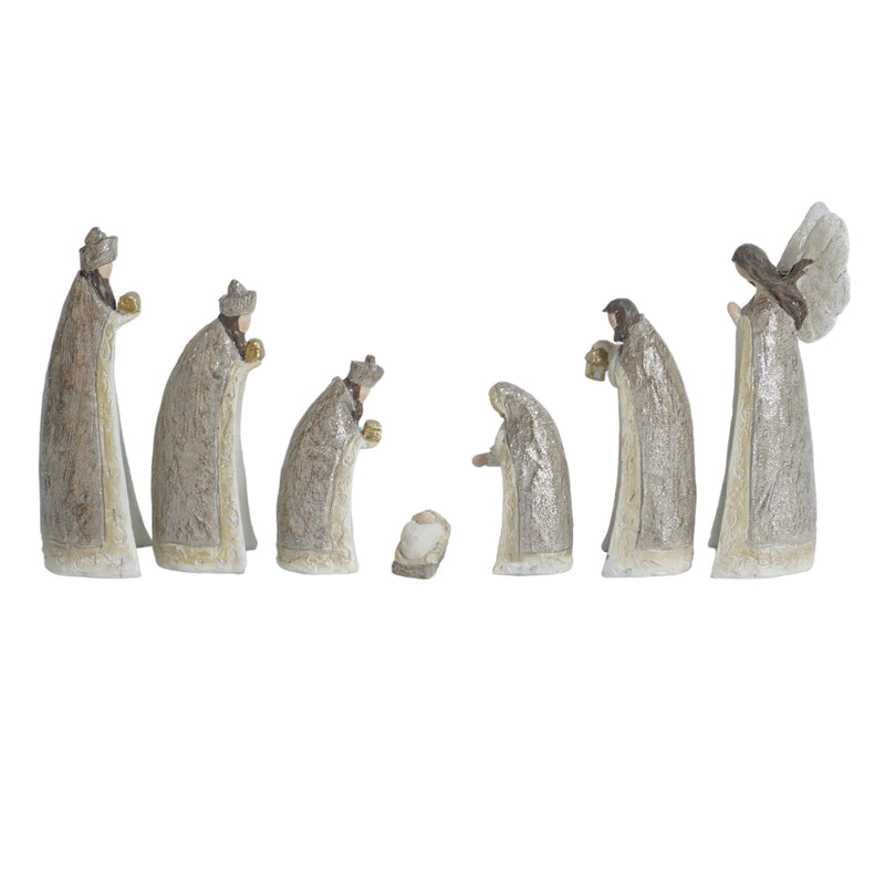 Melrose Nativity Resin Decoration Set 6''h