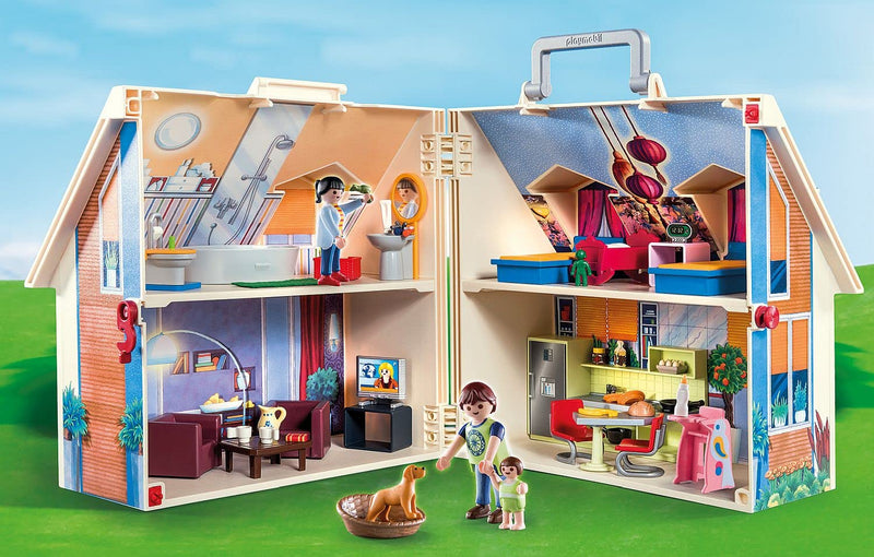 Playmobil Portable Dollhouse with Figures and Accessories