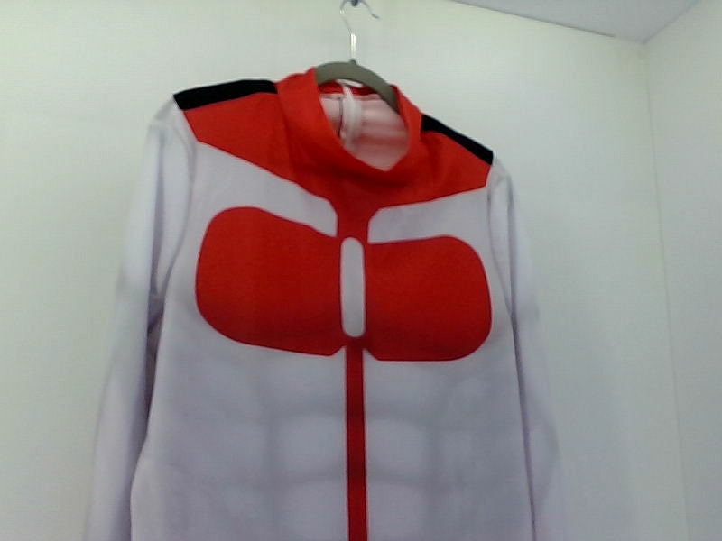 Red and White Cosplay Bodysuit - X-Large