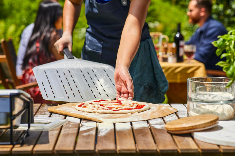 Ooni 12-Inch Perforated Aluminum Pizza Peel with Long Handle