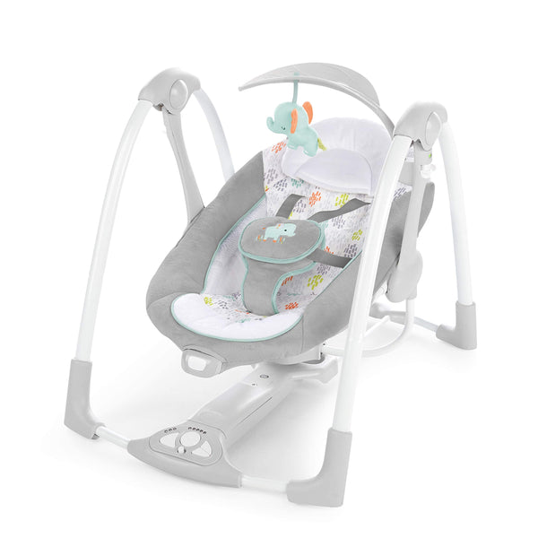 Ingenuity Convertme 2 in 1 Baby Swing & Infant Seat Portable Nature Sounds