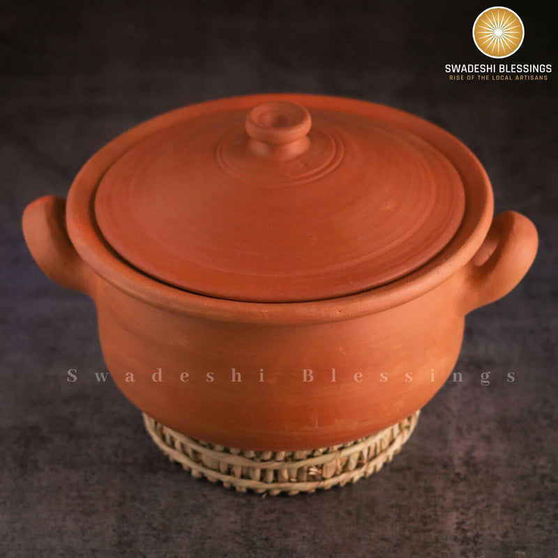 Swadeshi Blessings Exclusive Range Unglazed Clay Pot For Serving