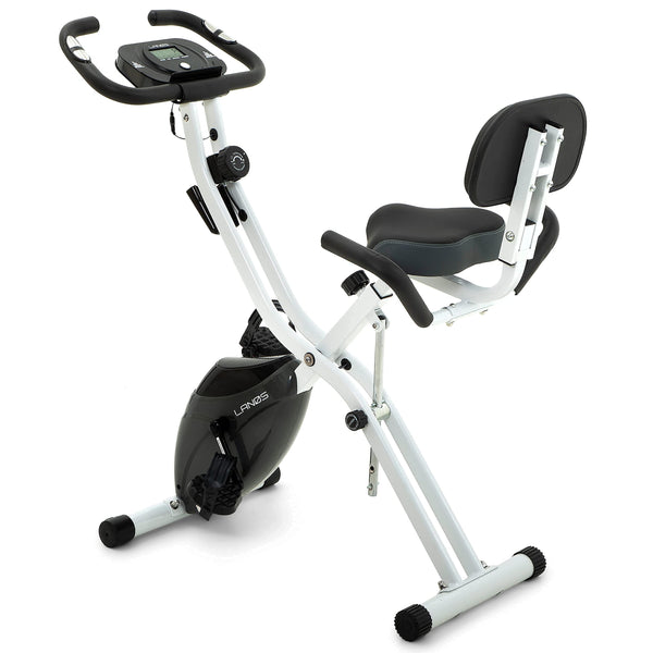 Lanos Foldable Home Exercise Bike - 2 in 1 Magnetic Resistance