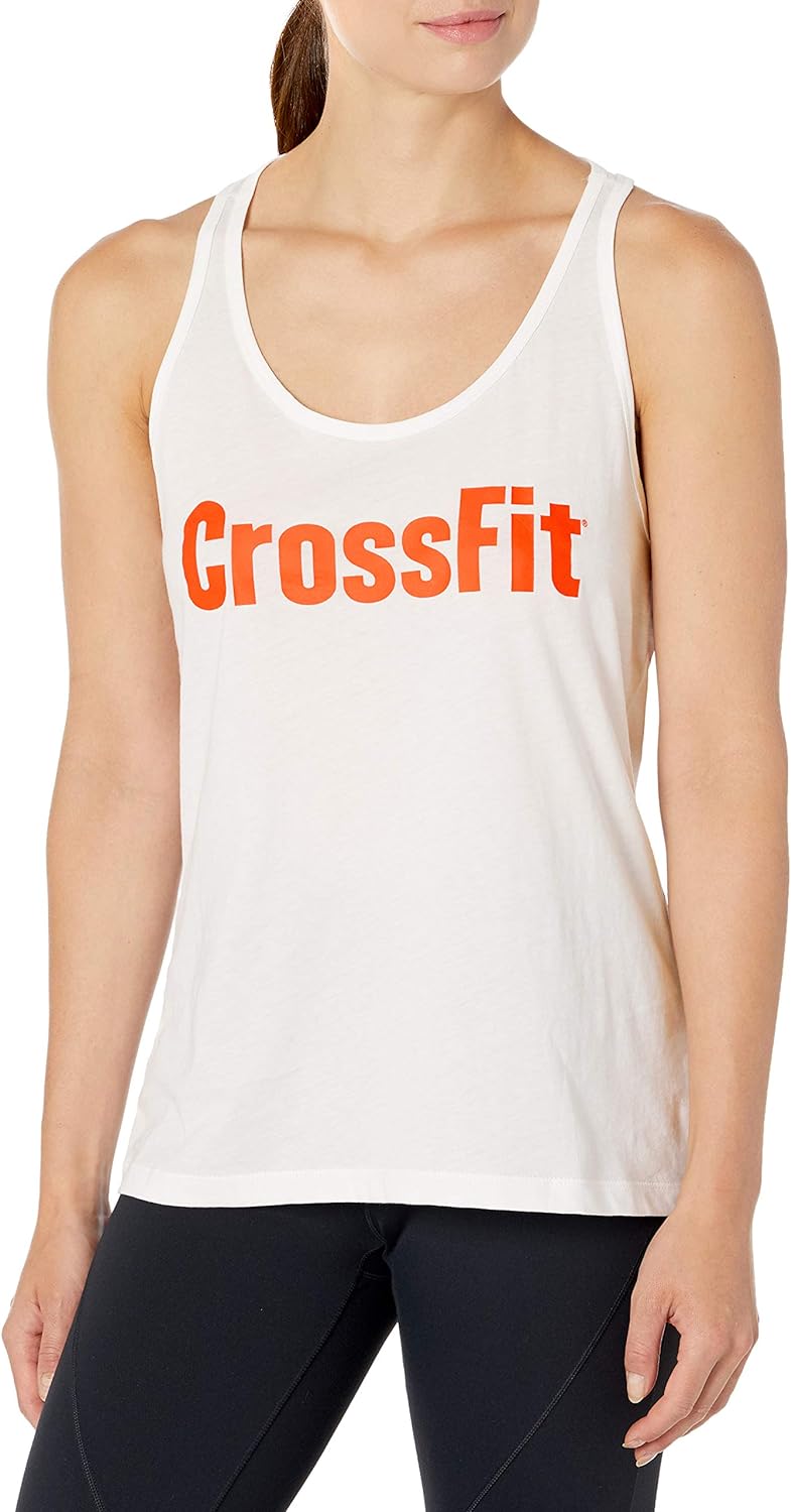 Reebok Cross Fit Read Tank White Small